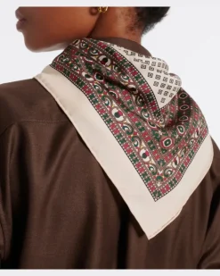 Bedrucktes Tuch aus Seide Multicolor