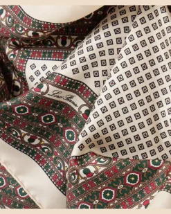 Bedrucktes Tuch aus Seide Multicolor