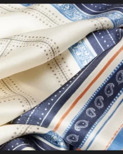Bedrucktes Tuch aus Seiden-Twill Multicolor