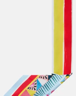 Bedrucktes Tuch aus Seiden-Twill Multicolor