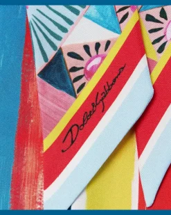 Bedrucktes Tuch aus Seiden-Twill Multicolor