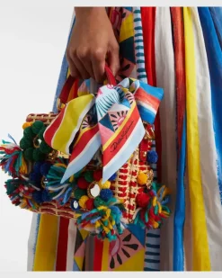 Bedrucktes Tuch aus Seiden-Twill Multicolor