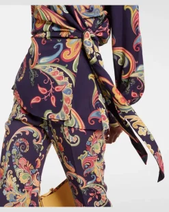 Bedrucktes Wickeltop Multicolor