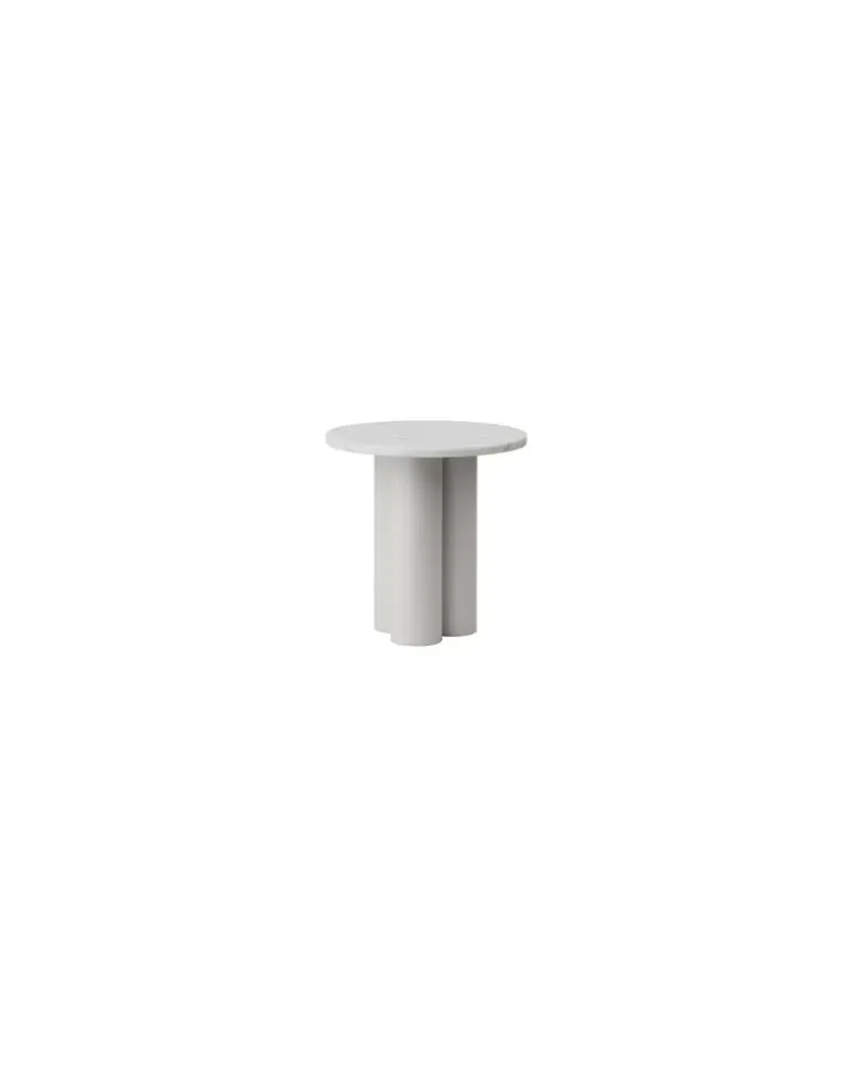Beistelltisch Dit - Weiß - Carrara-Marmor