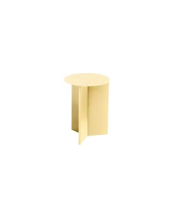 Beistelltisch Slit - Gelb - Epoxid-lackierter Stahl - Designer Hay Studio