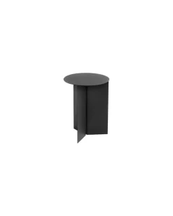 Beistelltisch Slit - Schwarz - Epoxid-lackierter Stahl - Designer Hay Studio