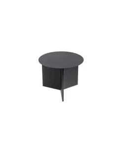 Beistelltisch Slit - Schwarz - Epoxid-lackierter Stahl - Designer Hay Studio