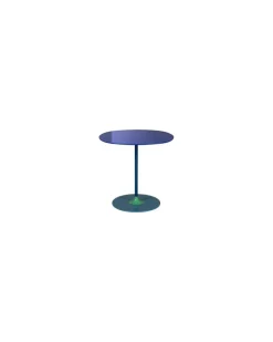 Beistelltisch Thierry - Blau - bemalter Stahl - Designer Piero Lissoni