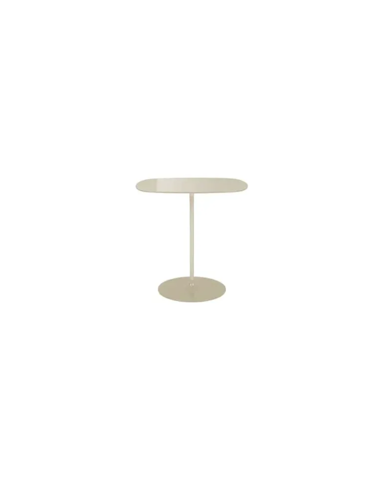Beistelltisch Thierry - Weiß - bemalter Stahl - Designer Piero Lissoni