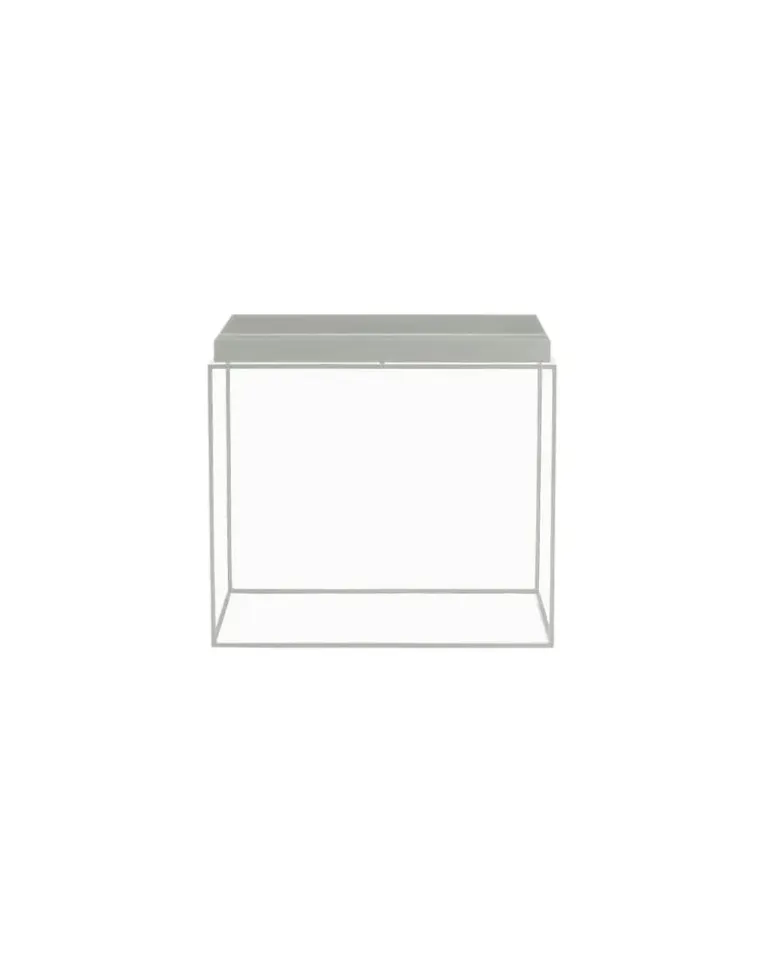 Beistelltisch Tray - Grau - lackierter Stahl - Designer Hay Studio