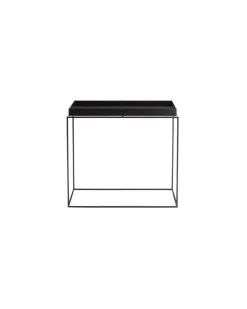 Beistelltisch Tray - Schwarz - lackierter Stahl - Designer Hay Studio