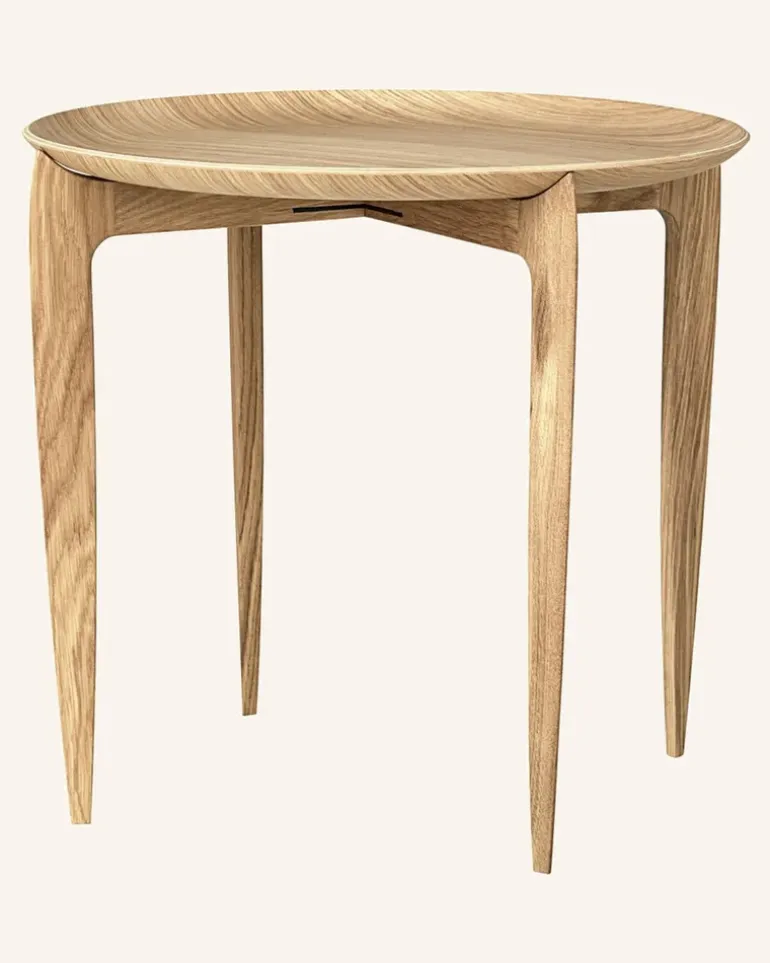 Beistelltisch Tray Table braun Beige