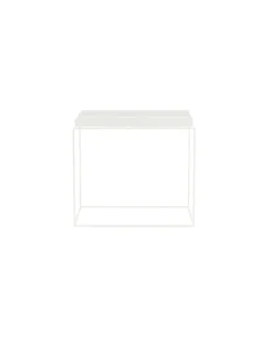 Beistelltisch Tray - Weiß - lackierter Stahl - Designer Hay Studio