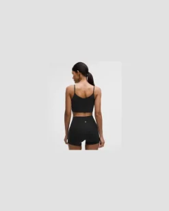 Bend This BH mit Spaghetti-Trägern Leichter Halt für A–C-Cups für Frauen – Größe in Black
