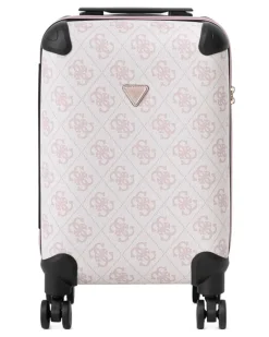 Berta Koffer mit Monogramm-Print - Weiß