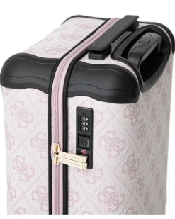 Berta Koffer mit Monogramm-Print - Weiß