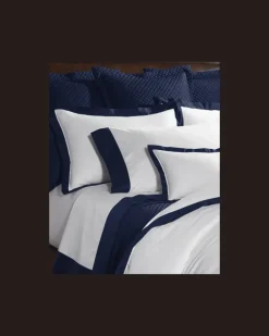 Bettbezug aus Baumwollatlas Blue
