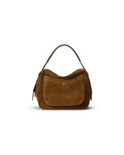 Beuteltasche Polo ID aus Wildleder Brown