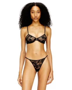 Bügel-BH aus Nylon-Spitze - BHs - Damen - Schwarz