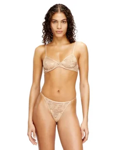 Bügel-BH aus Nylon-Spitze - BHs - Damen - Beige