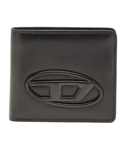 Bifold-Portemonnaie aus gleder - Kleine Portemonnaies - Unisex - Schwarz