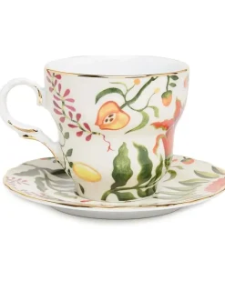 Big Mama Tasse mit Untersetzer - Weiß