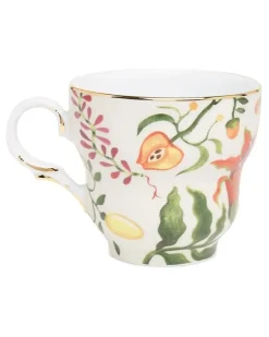 Big Mama Tasse mit Untersetzer - Weiß