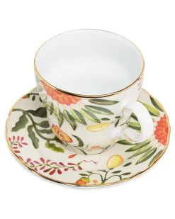 Big Mama Tasse mit Untersetzer - Weiß