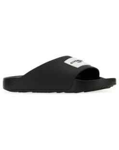Black Slippers Flat Shoes