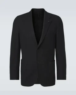 Blazer aus Baumwolle Schwarz