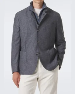 Blazer aus Kaschmir Grau