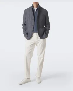 Blazer aus Kaschmir Grau