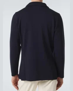 Blazer aus Schurwolle Blau