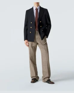 Blazer aus Schurwolle Blau