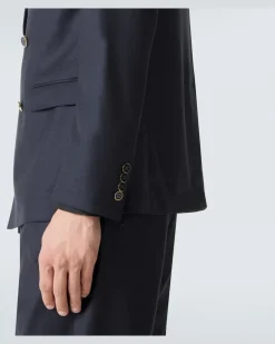 Blazer aus Schurwolle Schwarz