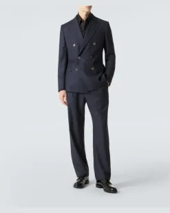 Blazer aus Schurwolle Schwarz