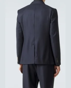 Blazer aus Schurwolle Schwarz