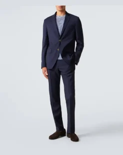 Blazer aus Wolle Blau