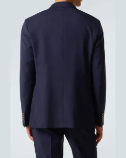 Blazer aus Wolle Blau