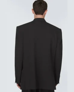 Blazer aus Wolle Schwarz