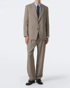 Blazer aus Wolle und Mohair Grau