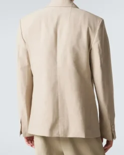 Blazer Melo aus Twill Beige