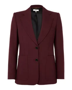 Blazer mit einfacher Knopfleiste Purple
