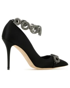 Blck Fabric ( Vi Scarpe Con Tacco High Heel Shoes Black