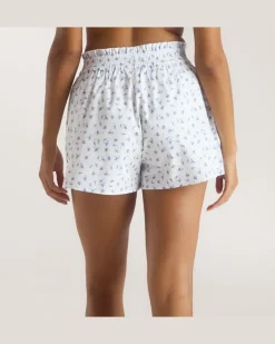 Bloom Stripe Pyjamashort - Blau Blue