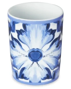 Blu Mediterraneo Trinkglas aus Porzellan - Weiß