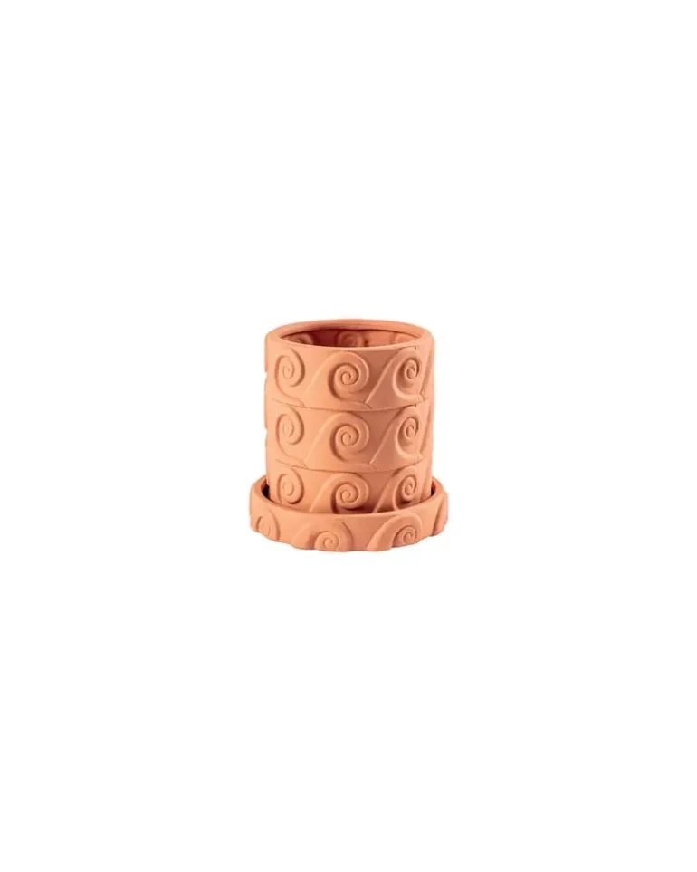 Blumentopf Magna Graecia - Orange - Terrakotta - Designer Antonio Aricò