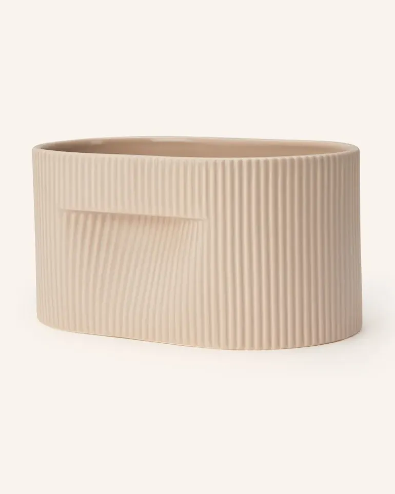 Blumentopf Ridge beige