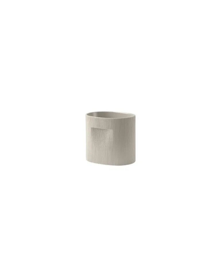 Blumentopf Ridge - Beige - Terrakotta - Designer Studio Kaksikko