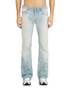 Bootcut Jeans Low Waist 2007 Zatiny, Hellblau, Knopfverschluss